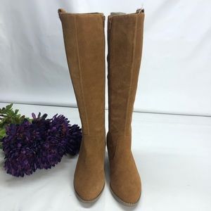 Vionic Lanie Brown Suede Tall Boots Size 6